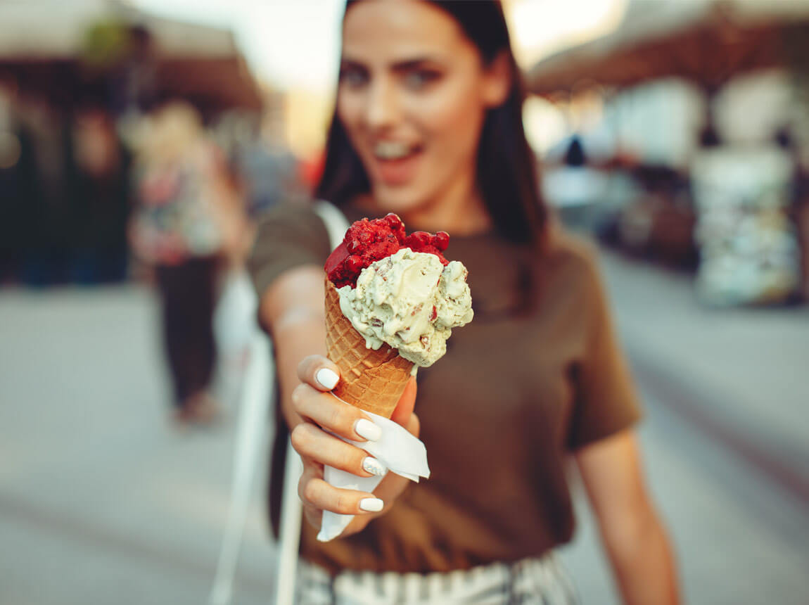 înghețată pe o dietă 