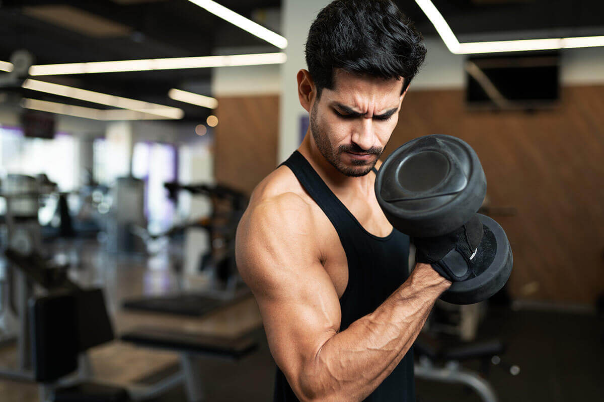 masculin - antrenament biceps 