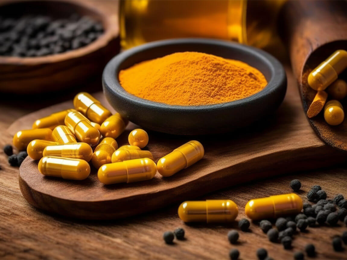 piper, turmeric, ghimbir