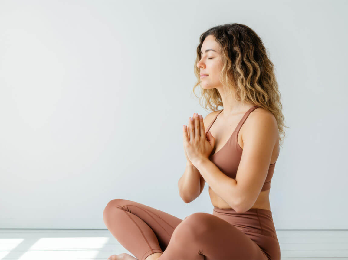 femeie - meditație, concentrare 