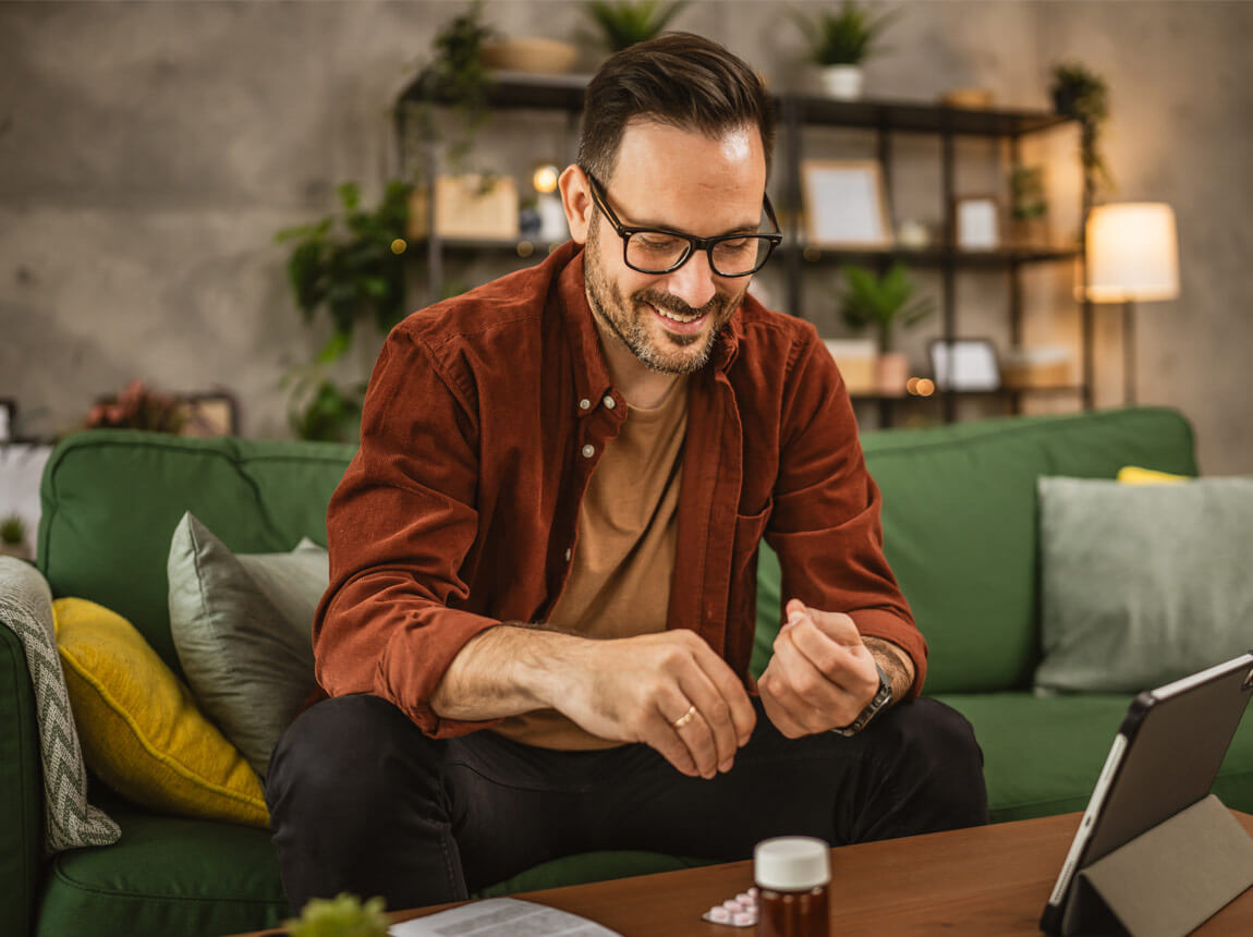 bărbat - comprimate de magneziu