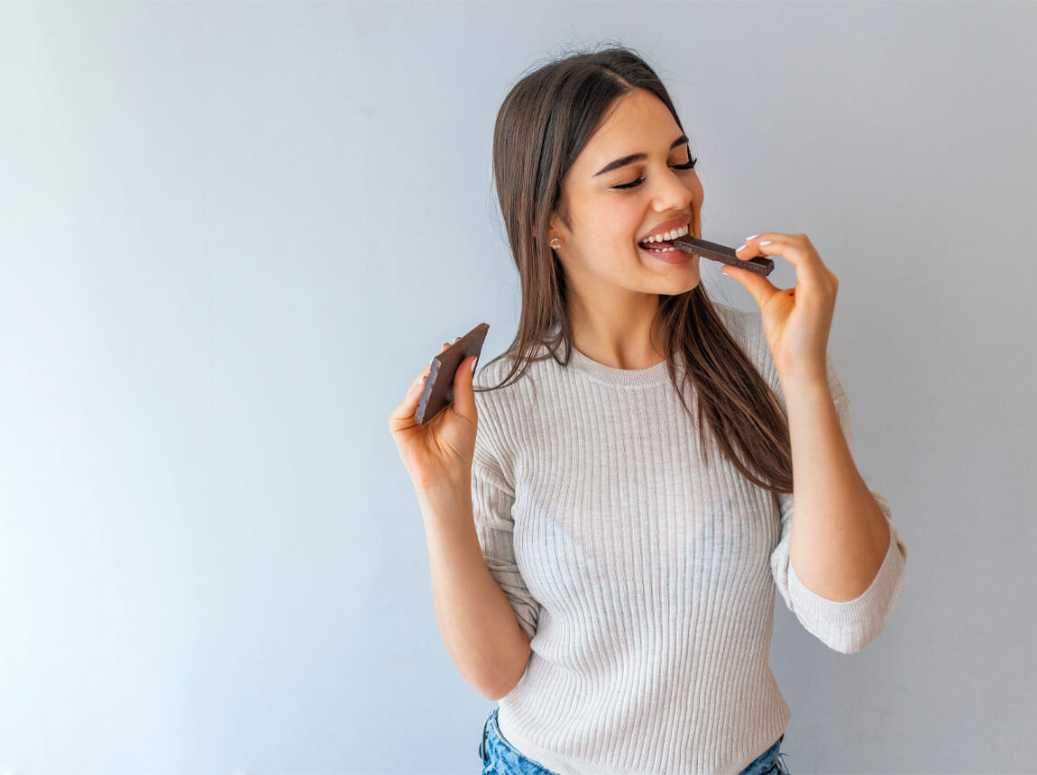 femeie cu ciocolată 