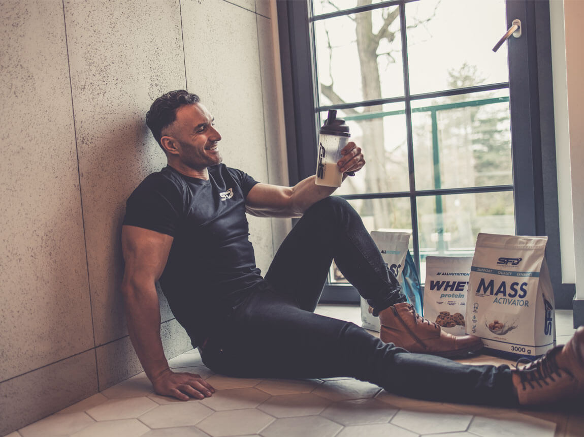 bărbat cu tipul de siluetă gainer