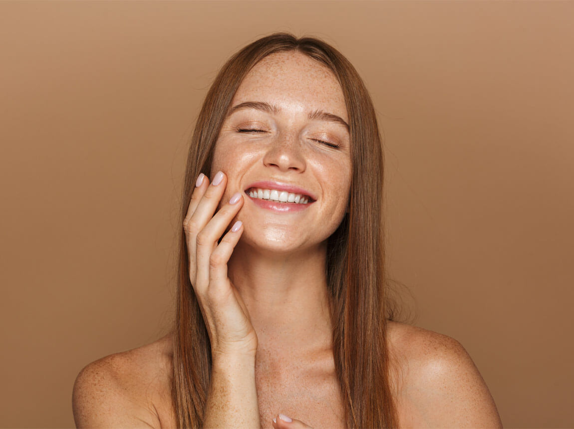 femeie, piele frumoasă, sănătoasă - colagen 