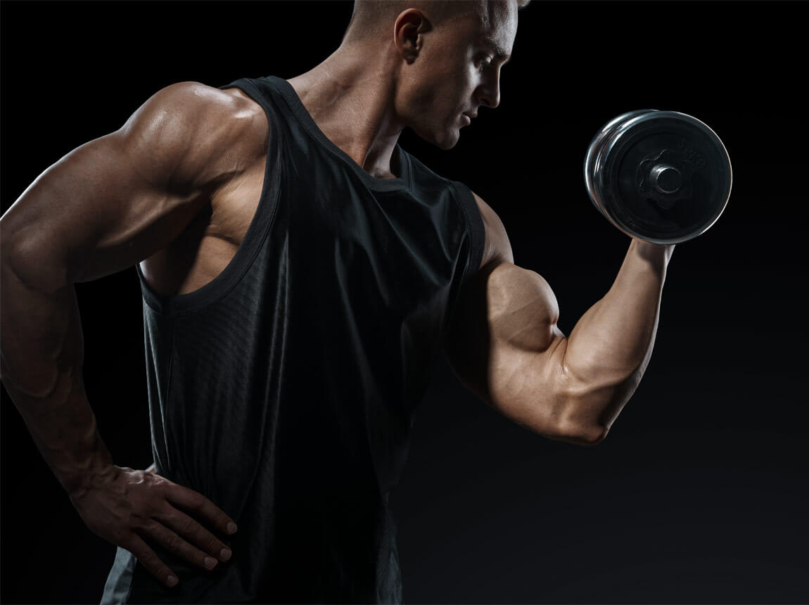 bărbat, antrenament de forță - cofeină 