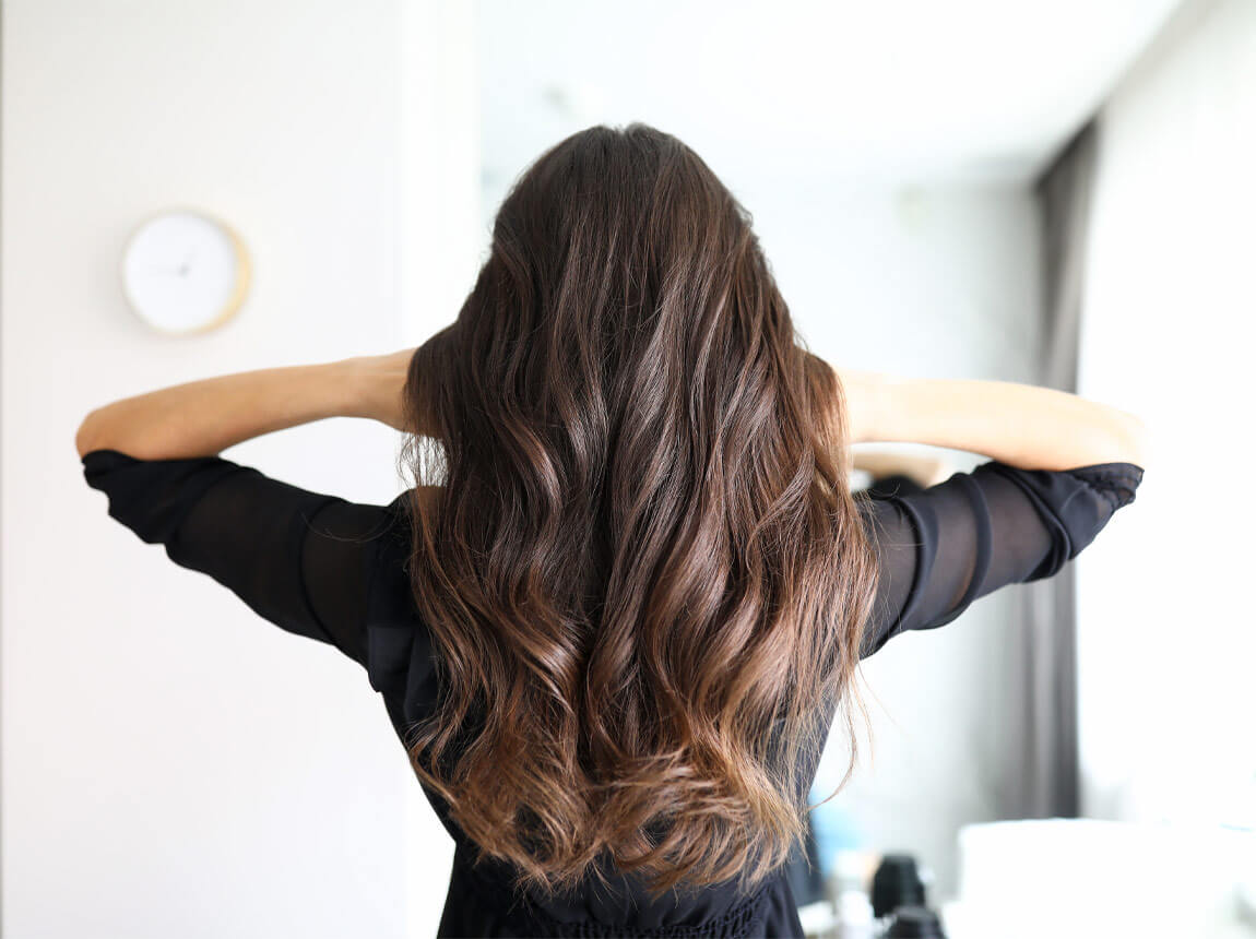 femeie - păr frumos 