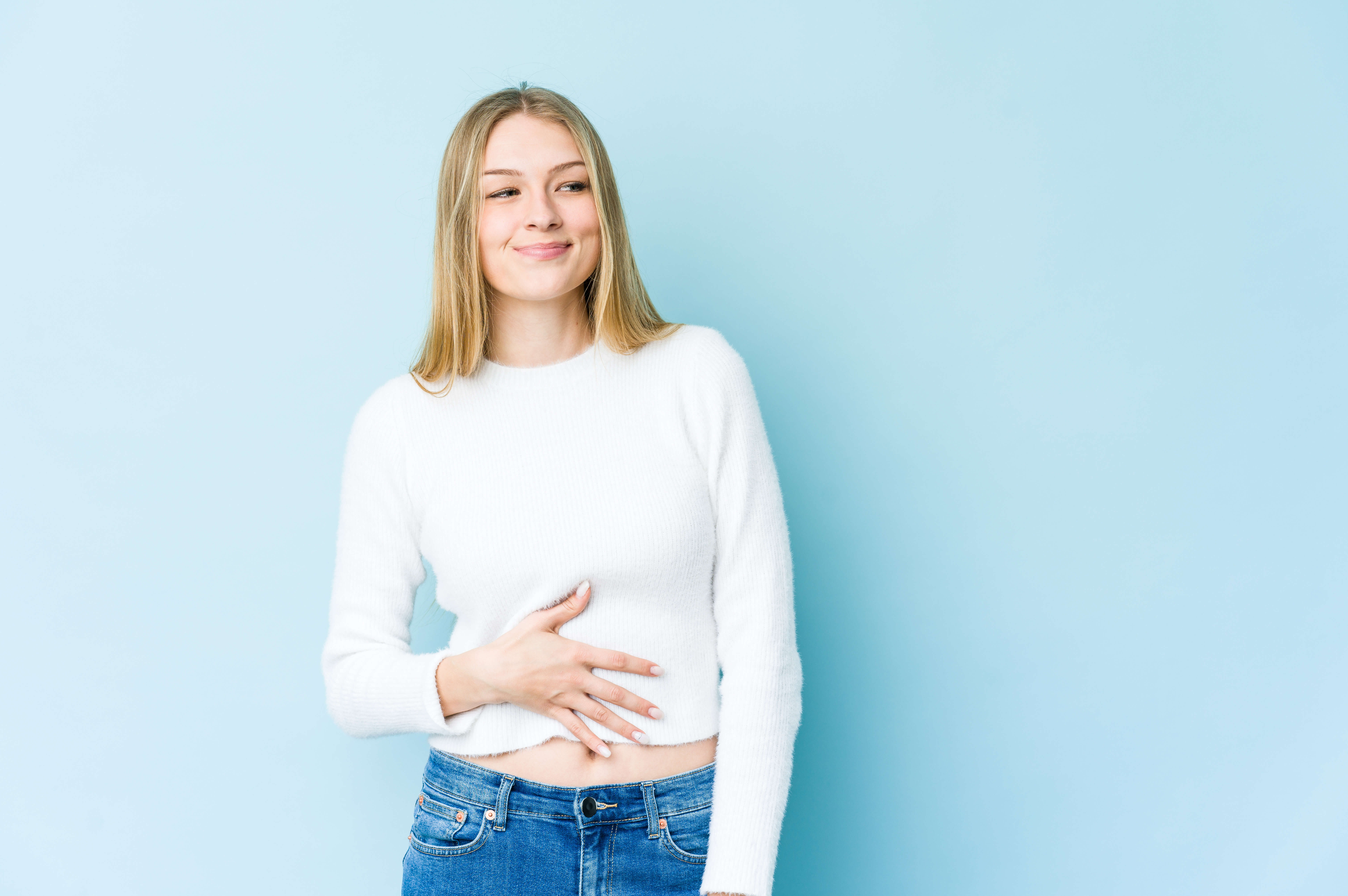 femeie, digestie bună