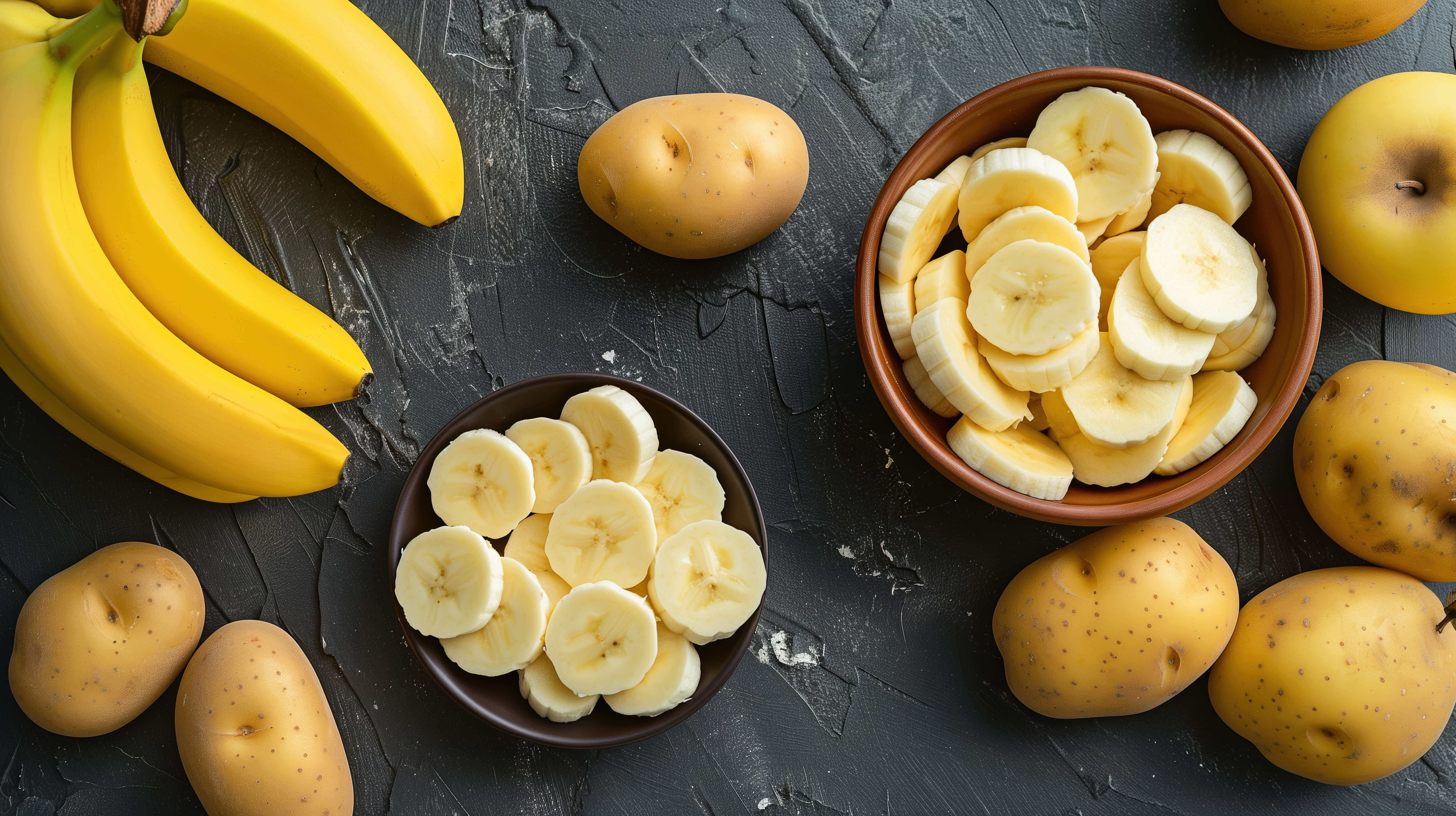 banane, cartofi - potasiu 