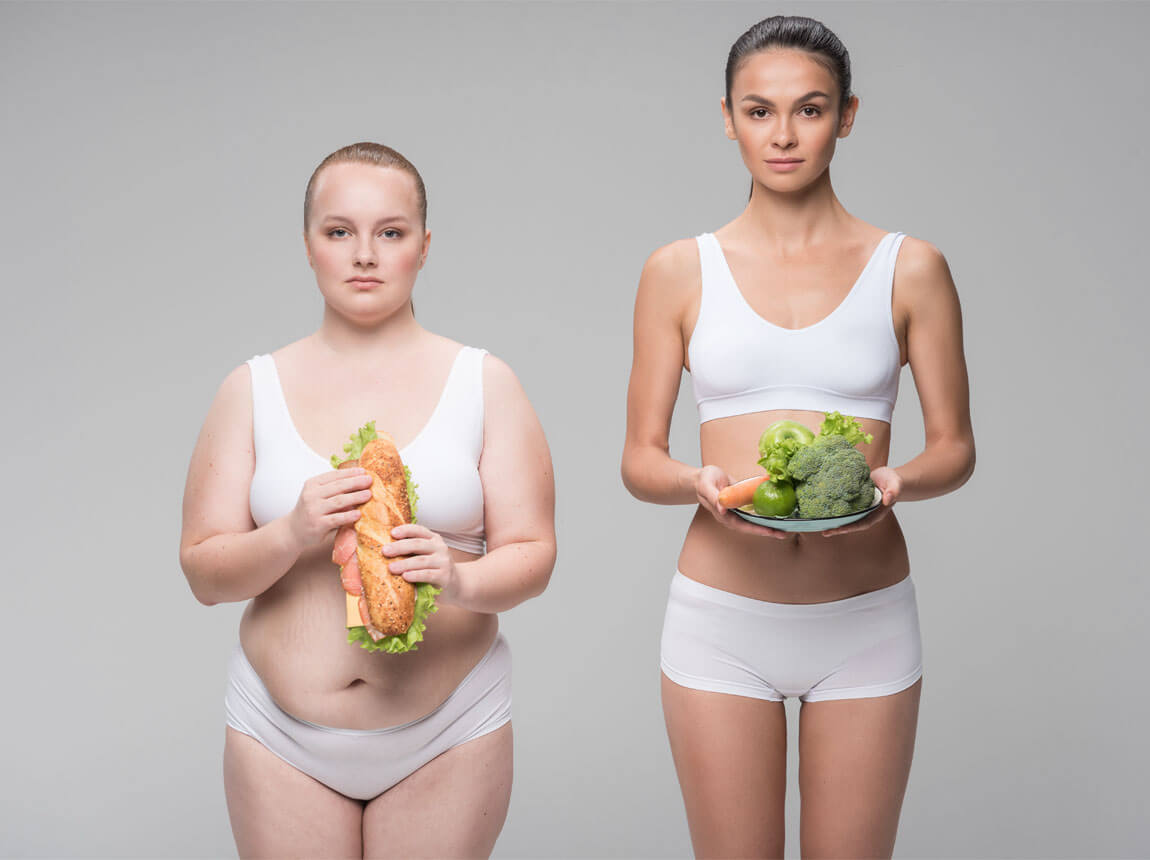 fata supraponderală și fata slabă