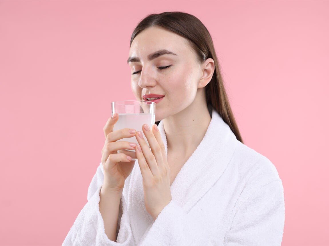 femeie - collagen de băut