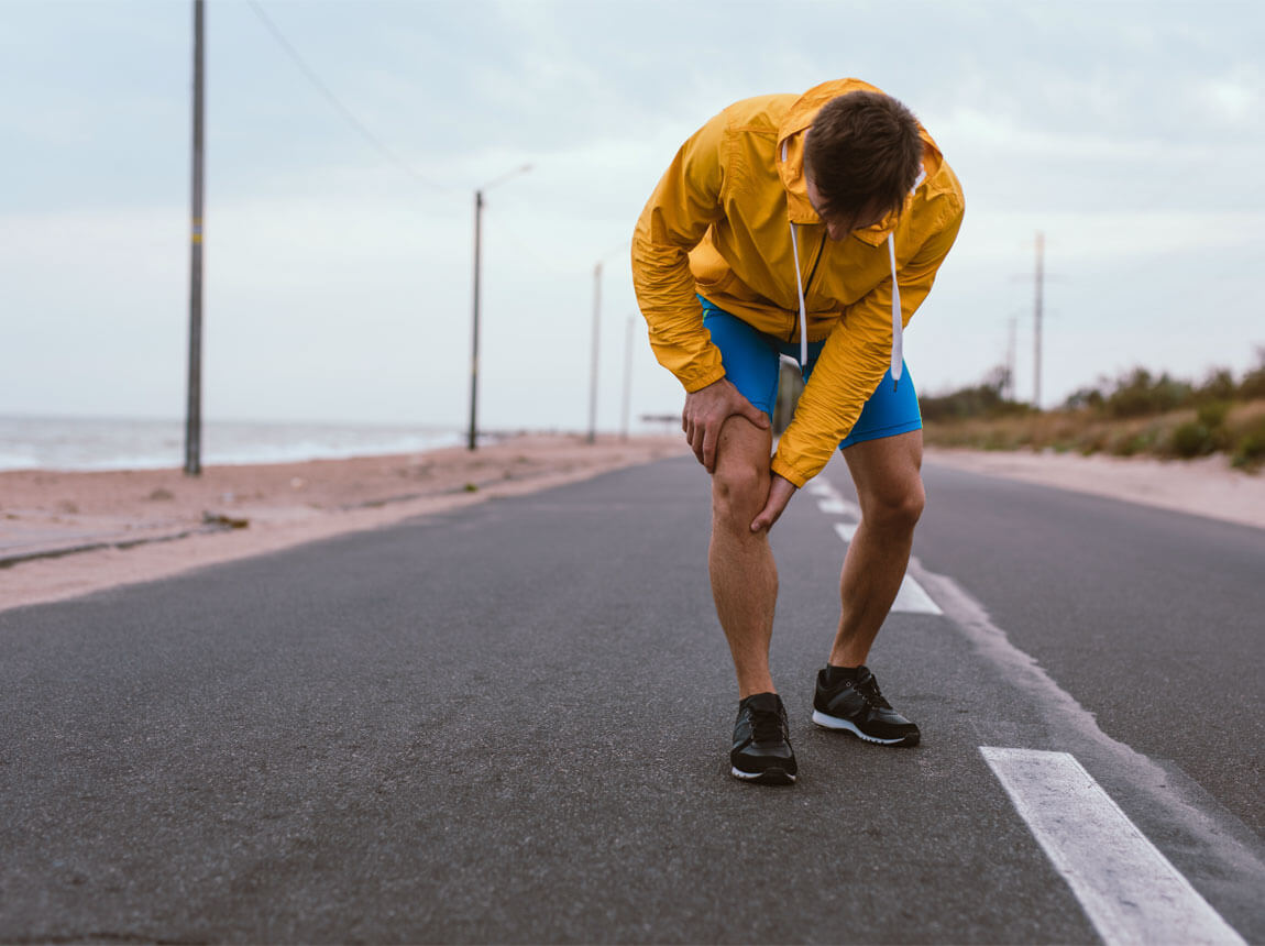 alergător masculin, cartilaj și articulații 