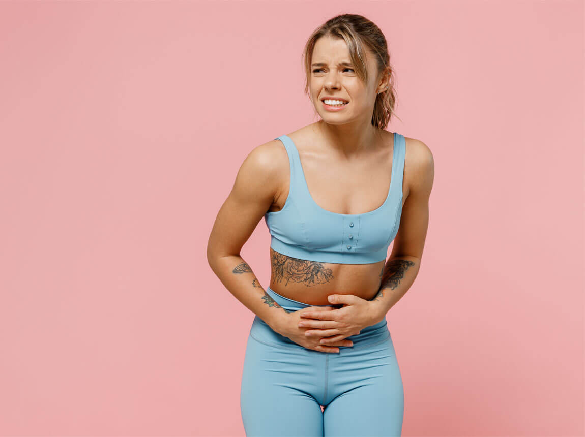 femeie - dureri abdominale, sindromul intestinului iritabil