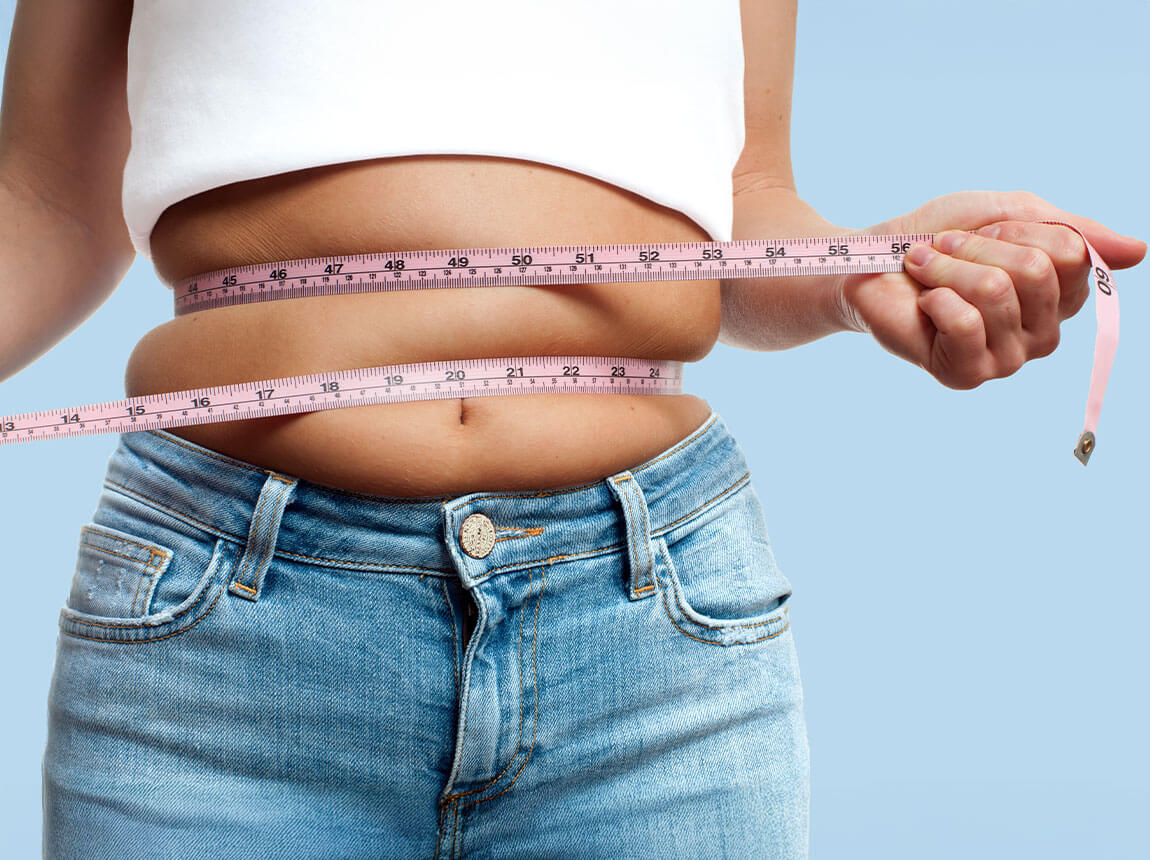 femeie, grăsime abdominală - pierdere &icirc;n greutate