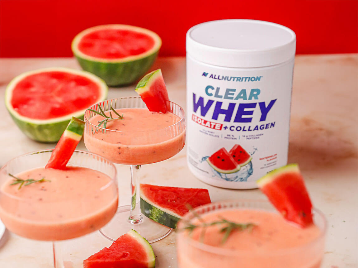 cocktail de pepene verde cu Whey Watermelon