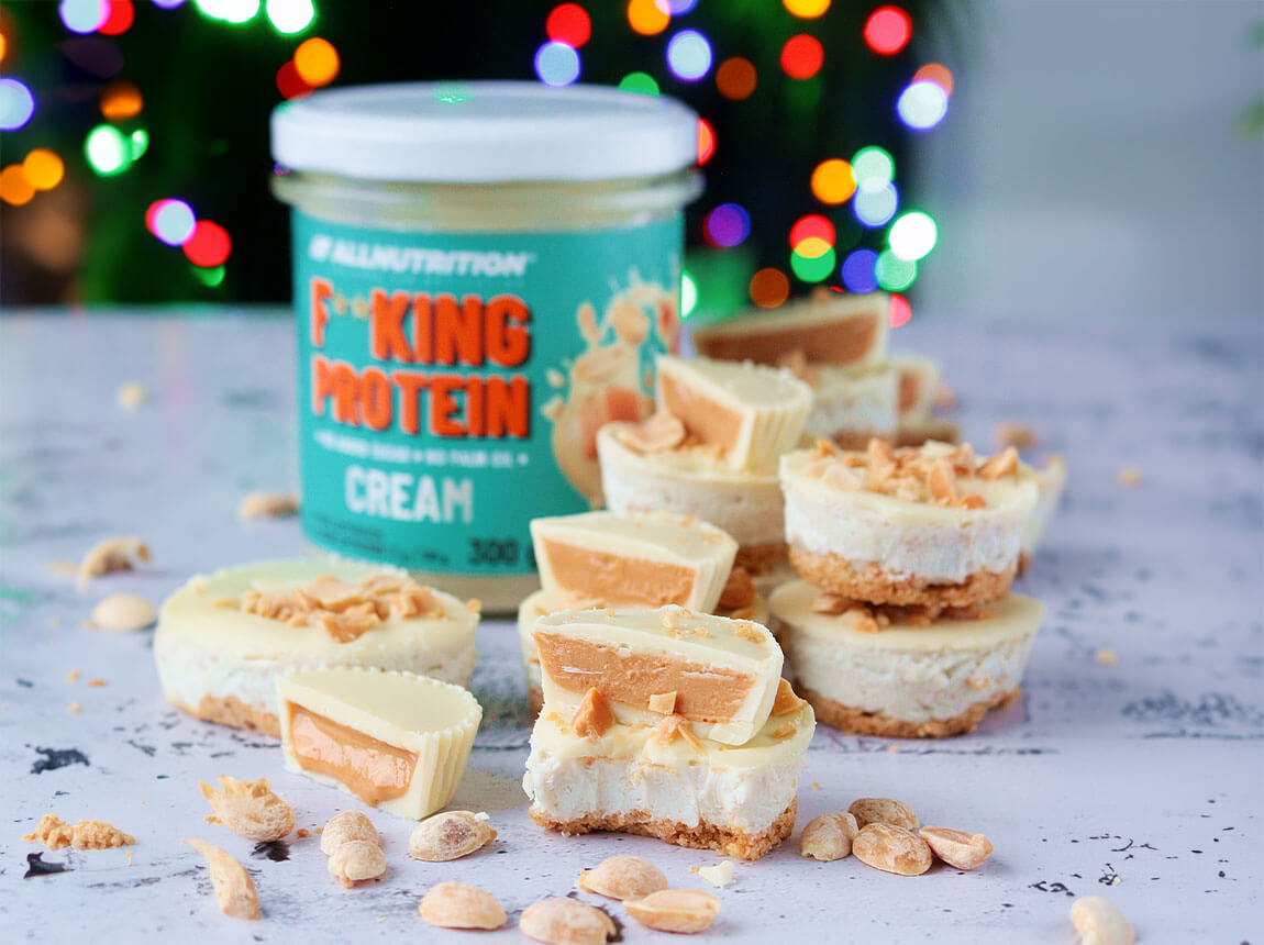 mini cheesecake-uri proteice fără coacere