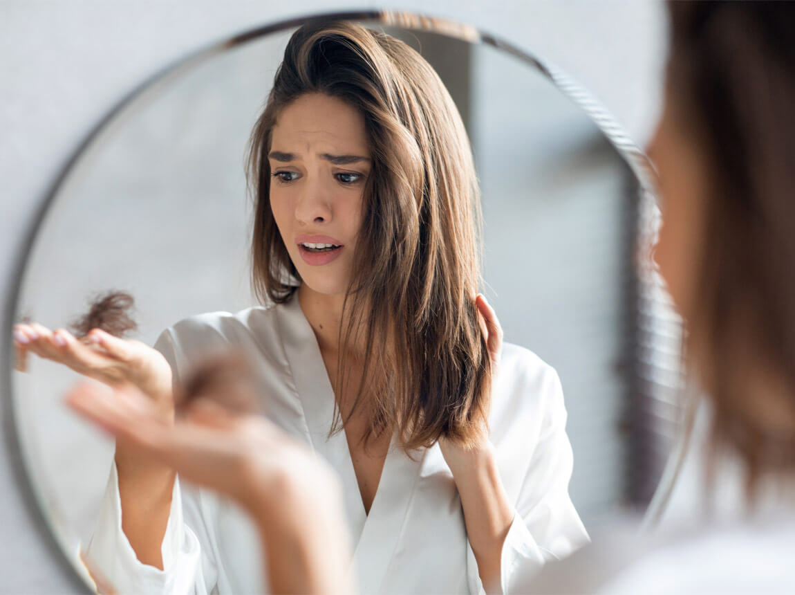 femeie - căderea părului 