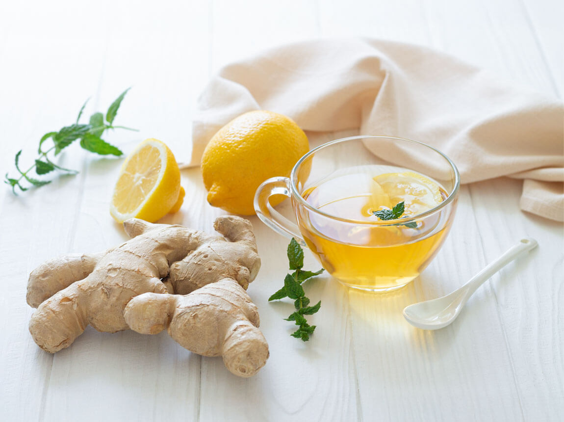 ghimbir - apă cu lămâie 