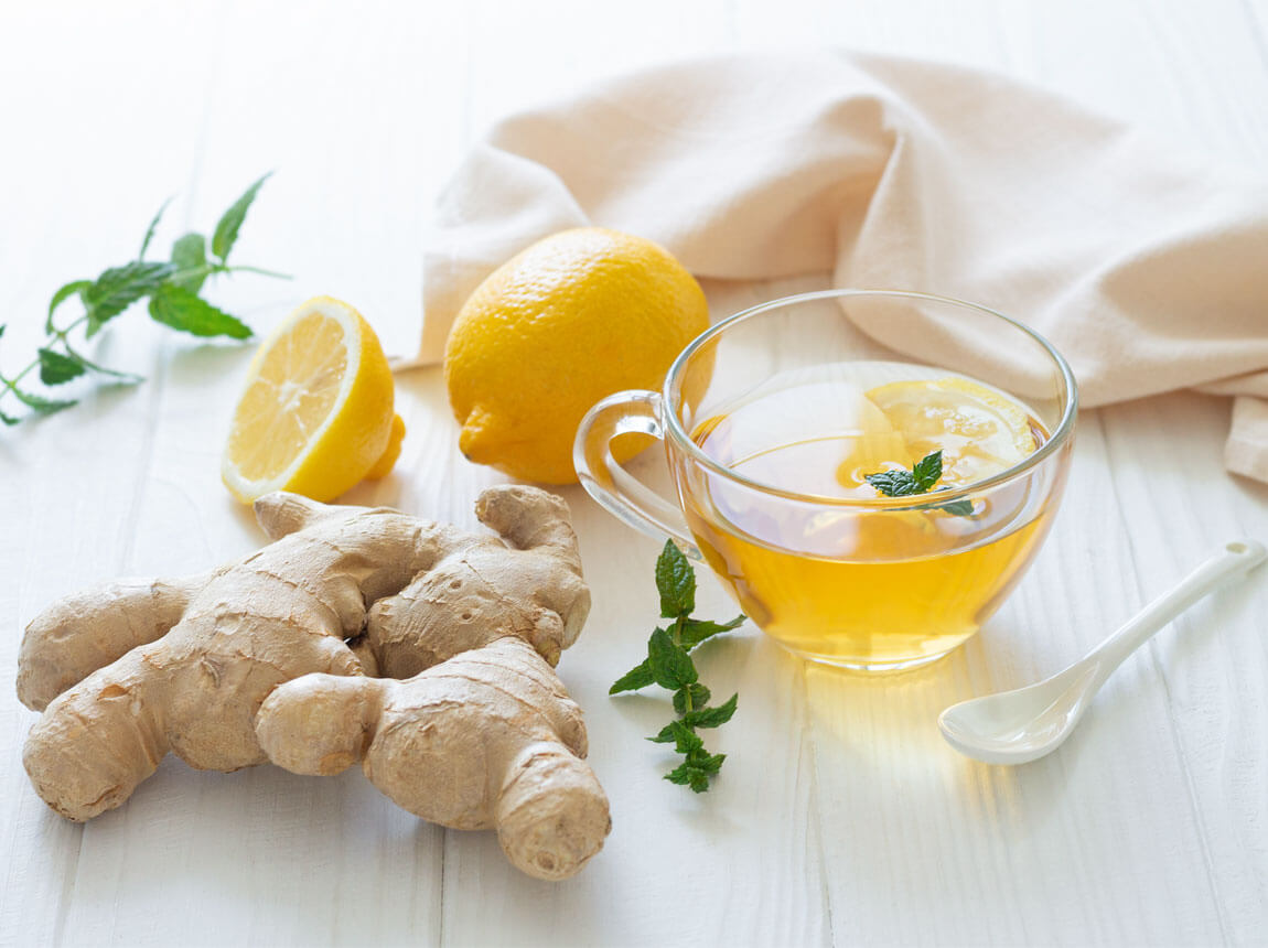 imunitate, infuzie de ghimbir și lăm&acirc;ie