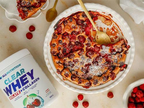 Rețetă pentru clafoutis cu cireșe și Whey Cherry