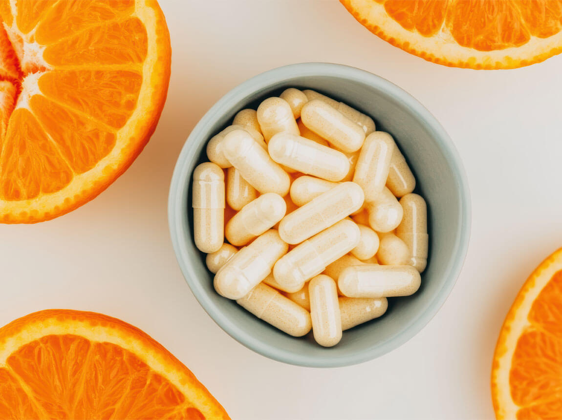 Vitamina C în capsule 