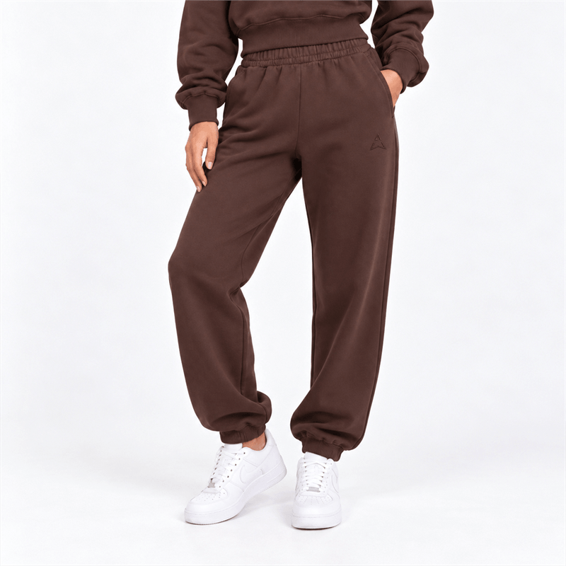 Allwear Pantaloni jogger damă Cozy Club Brown