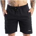 Man's Shorts Zip Pockets Black (1szt)