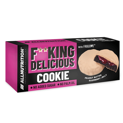 ALLNUTRITION 4 x Fitking Cookie Peanut Butter Raspberry Jelly 128g
