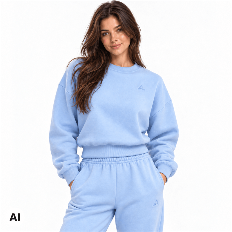 Allwear Bluză de damă Cozy Club Baby Blue