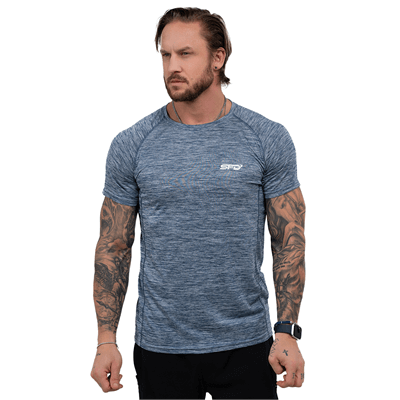 SFD WEAR MASCULIN T-SHIRT DRY Blue Melange