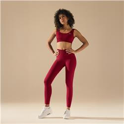 Legginsy + Top BASIC V-WAIST BURGUNDY