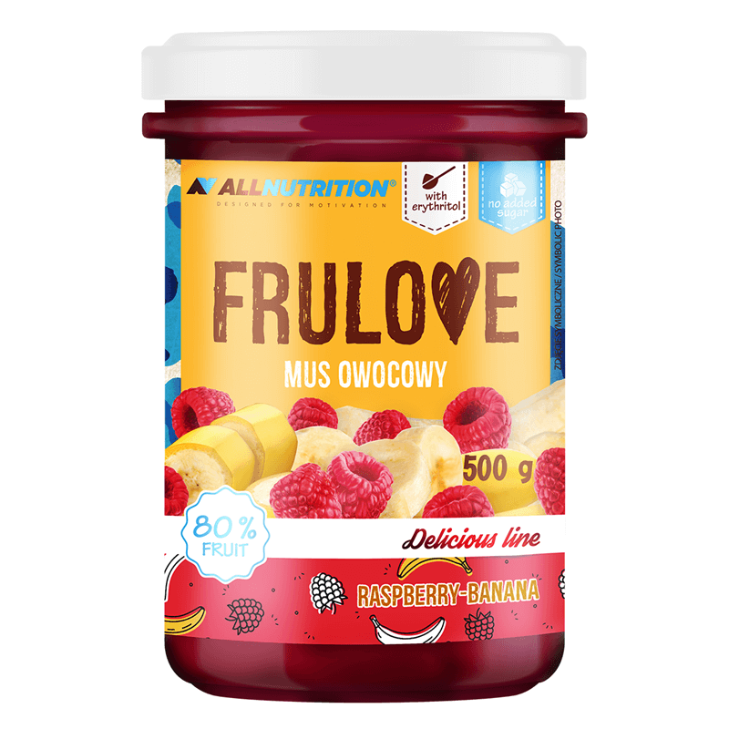ALLNUTRITION FRULOVE Mousse de fructe Zmeură și Banane