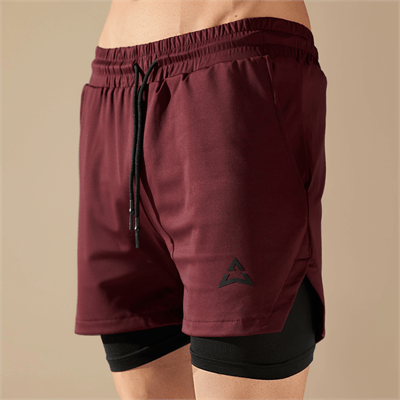 Allwear PANTALONI SCURȚI 2 în 1 DARK BURGUNDY