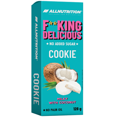ALLNUTRITION 6 x Fitking Cookie Milky With Coconut 128g