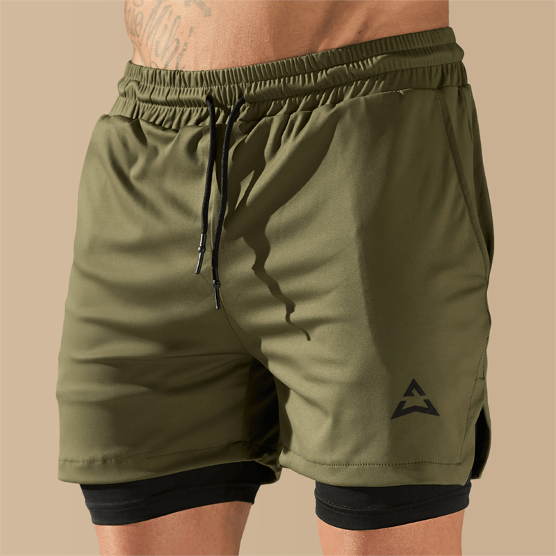 Allwear PANTALONI SCURȚI 2 în 1 OLIVE