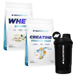 Whey Protein 908 + Creatine Muscle Max 1000g + Shaker