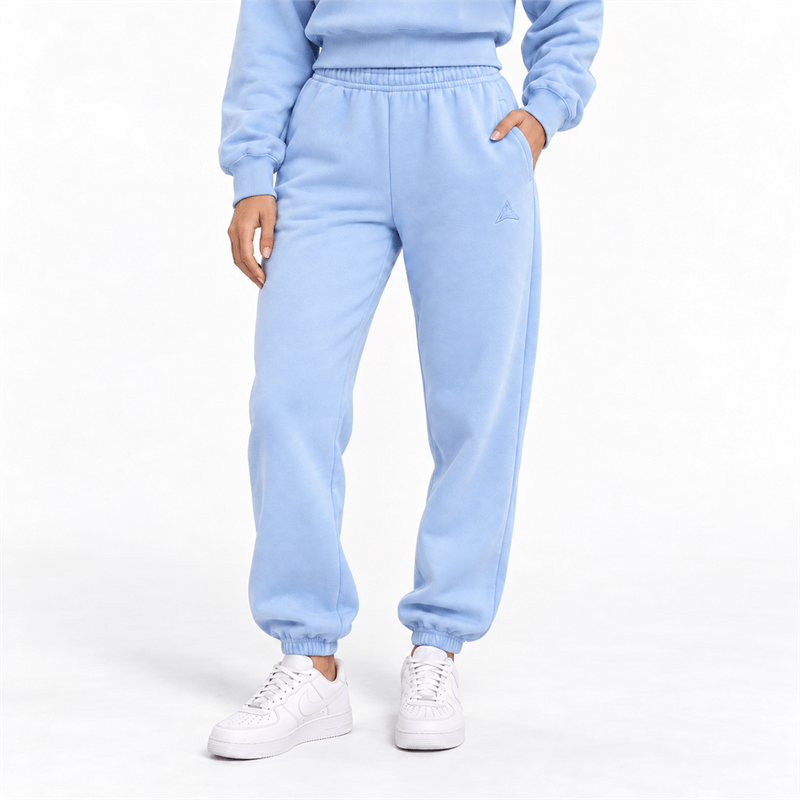 Allwear Pantaloni jogger damă Cozy Club Baby Blue
