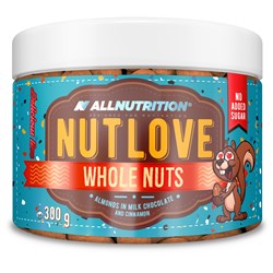 NUTLOVE WHOLENUTS - ALMONDS IN MILK CHOCOLATE AND CINNAMON