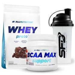 WHEY PROTEIN 908 g + BCAA MAX SUPPORT 250 g + shaker
