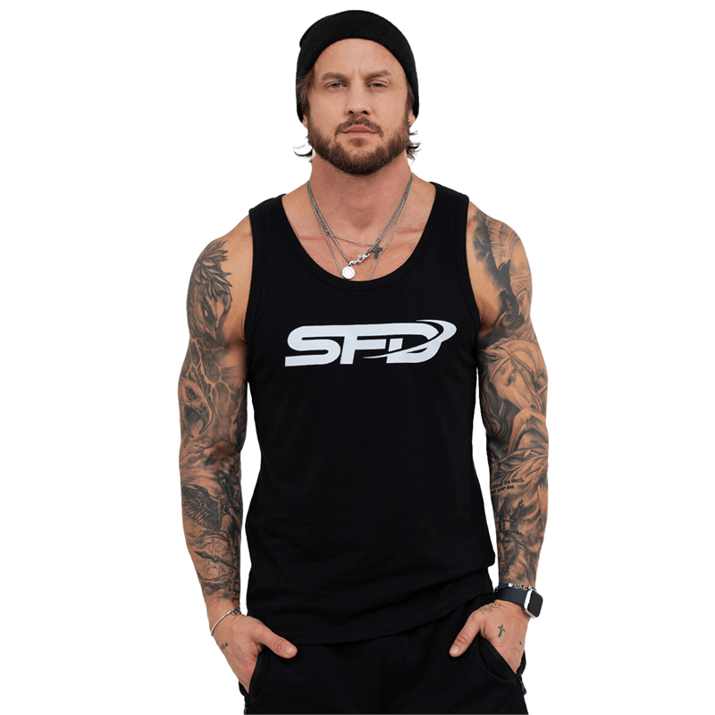 SFD WEAR BĂRBAȚI TANK TOP BIG LOGO BLACK