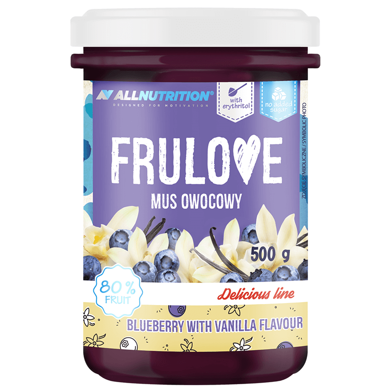 ALLNUTRITION FRULOVE Piure de fructe BLUEBERRY VANILLA