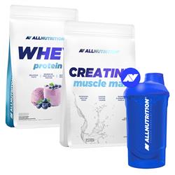 Whey Protein 908 + Creatine Muscle Max 1000g + Shaker