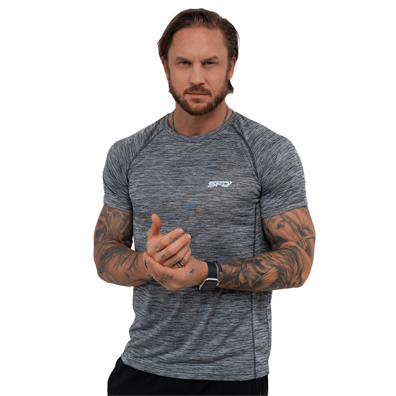 SFD WEAR MASCULIN T-SHIRT DRY Black Melange